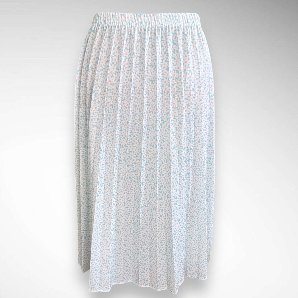 TRIO KNITTING MILLS‎ Vintage Daisy Lightweight Skirt Size 16 | EUC